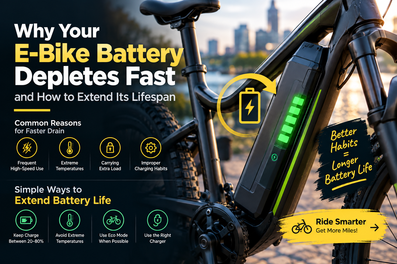 Why Your E-Bike Battery Depletes Fast and How to Extend Its Lifespan