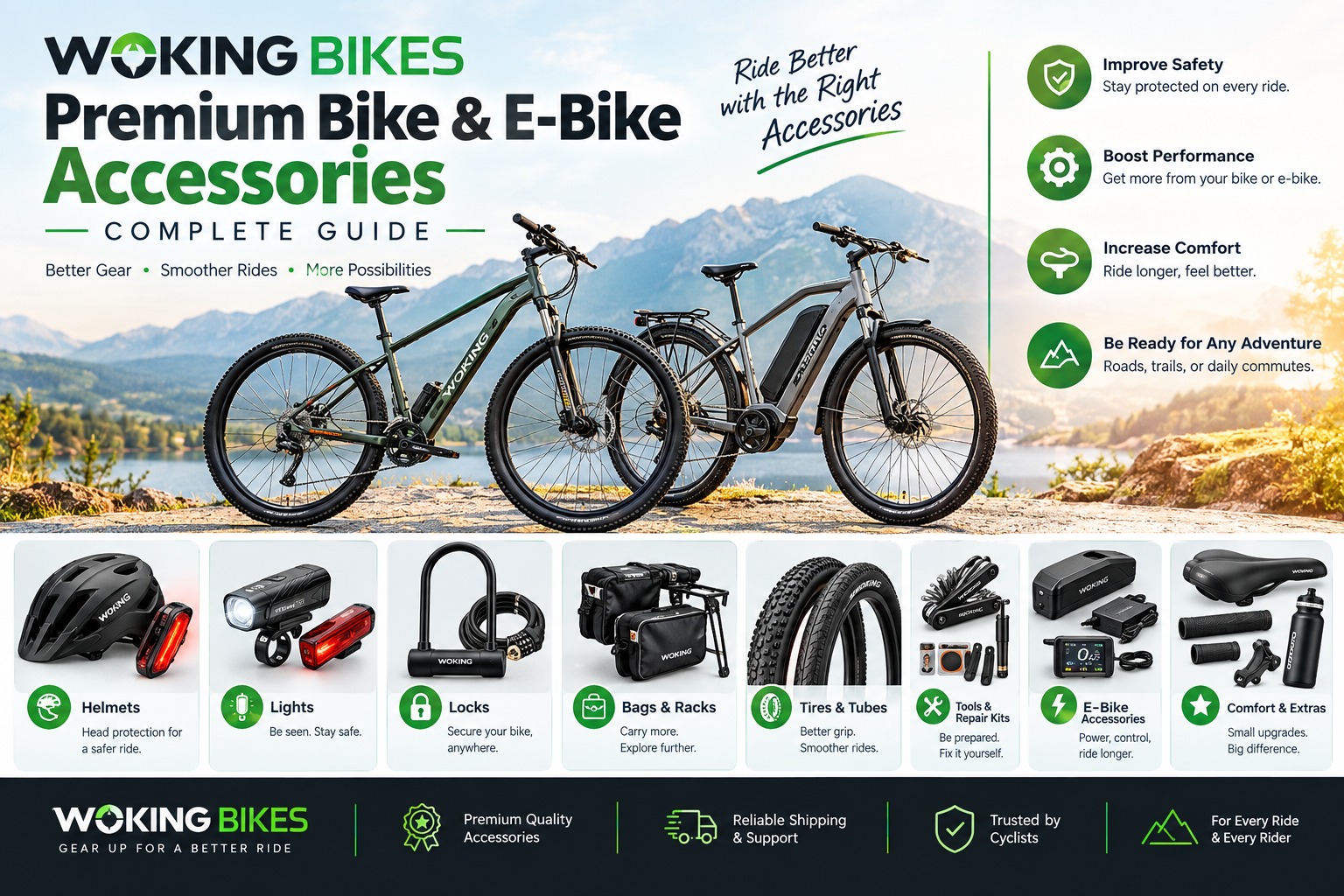 Woking Bikes Premium Bike & E-Bike Accessories | A Complete Guide